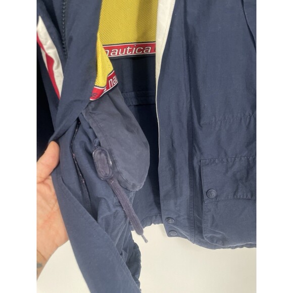 Vintage NAUTICA PERFORMANCE Embroidered Spell Out Sailing Jacket Coat Size XL - Picture 12 of 16